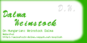 dalma weinstock business card